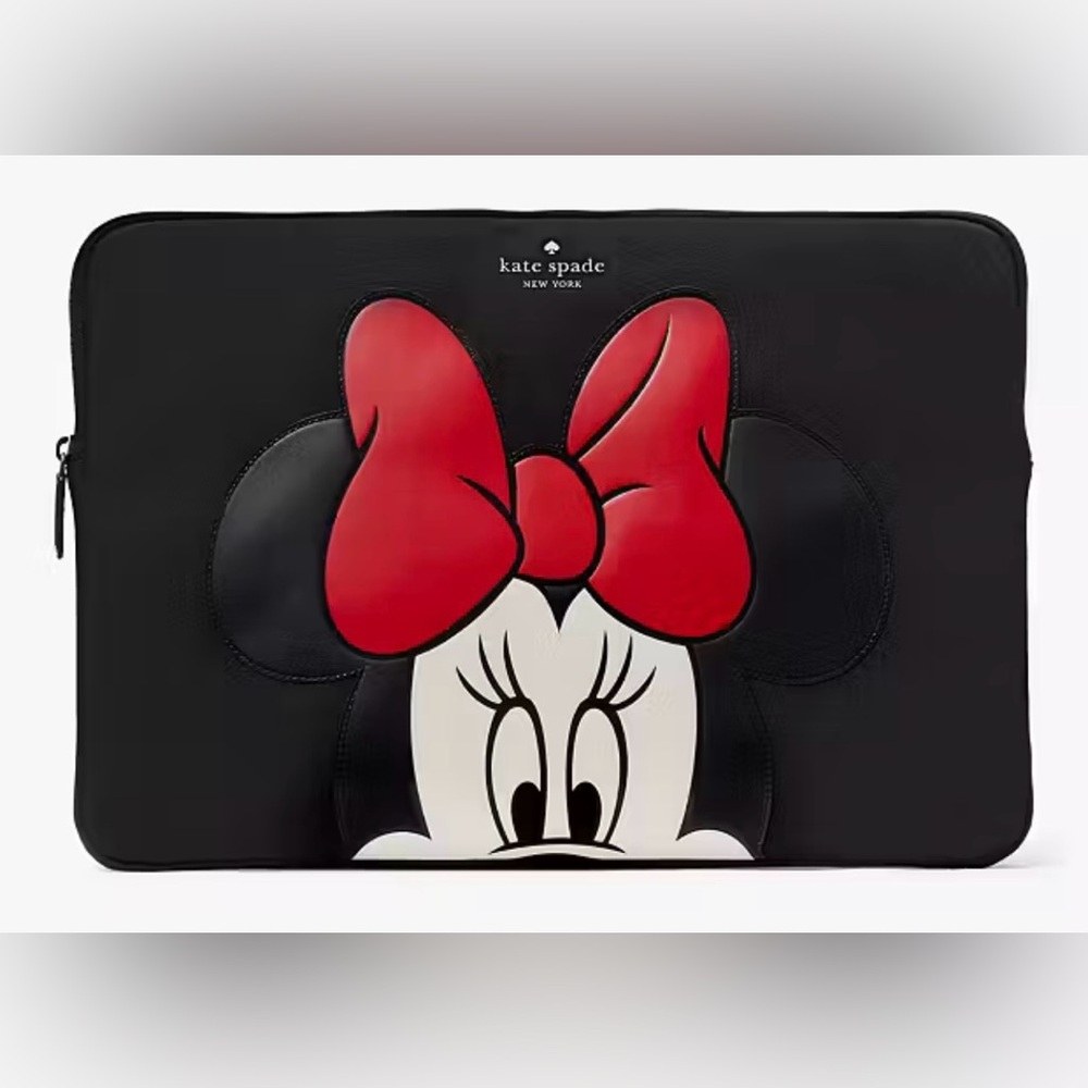 NWT Kate Spade New York Disney Minnie Mouse  Black Tablet Sleeve